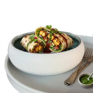 Menü: Paneer Tikka Wrap (G,A) - Vegetarisch