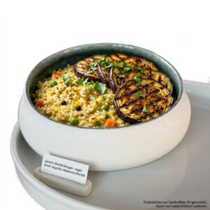 Menü: Khichdi Baingan - vegan