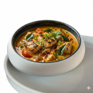 Menü: Malabar Fish Curry (D, G) Kostet 13,50€